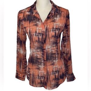 Banana Republic Button-Up Sheer Blouse